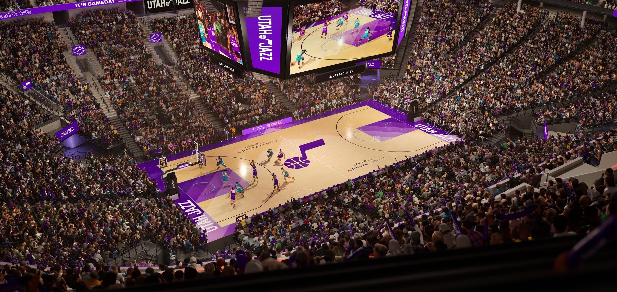 Delta Center - Section 136 Seat View