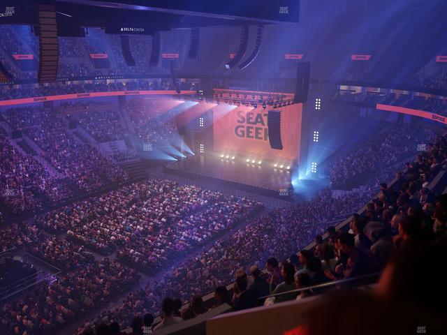 Delta Center - Section 136 Seat View