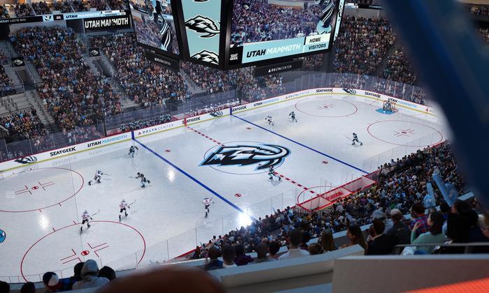 Delta Center - Section 136 Seat View