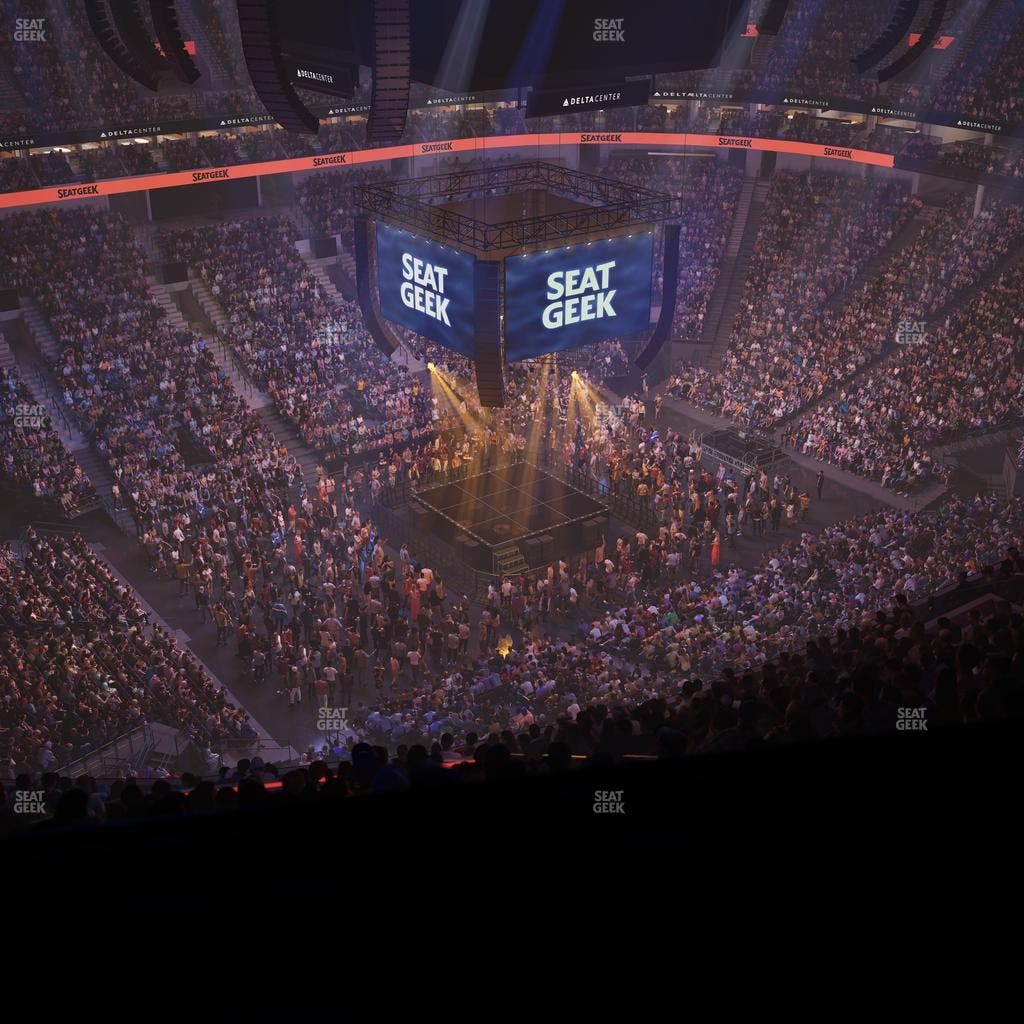 Delta Center - Section 136 Seat View