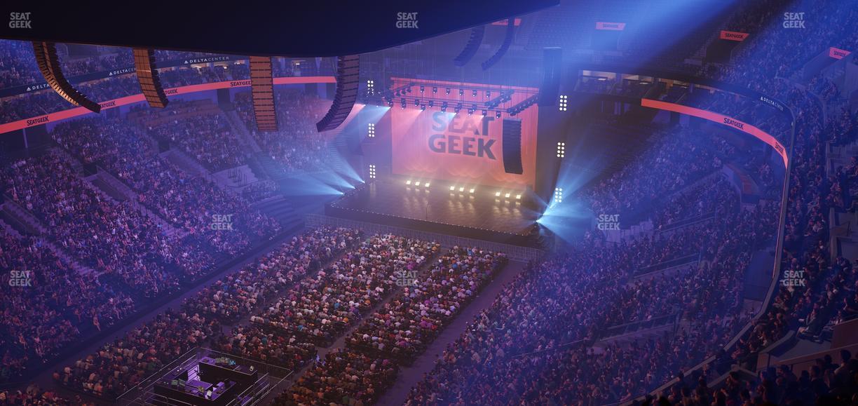 Delta Center - Section 138 Seat View