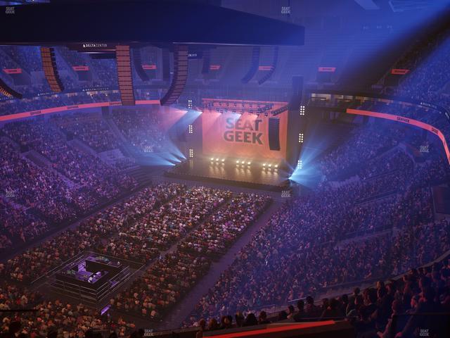 Delta Center - Section 138 Seat View