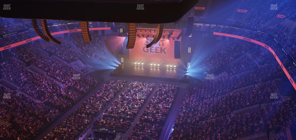 Delta Center - Section 139 Seat View