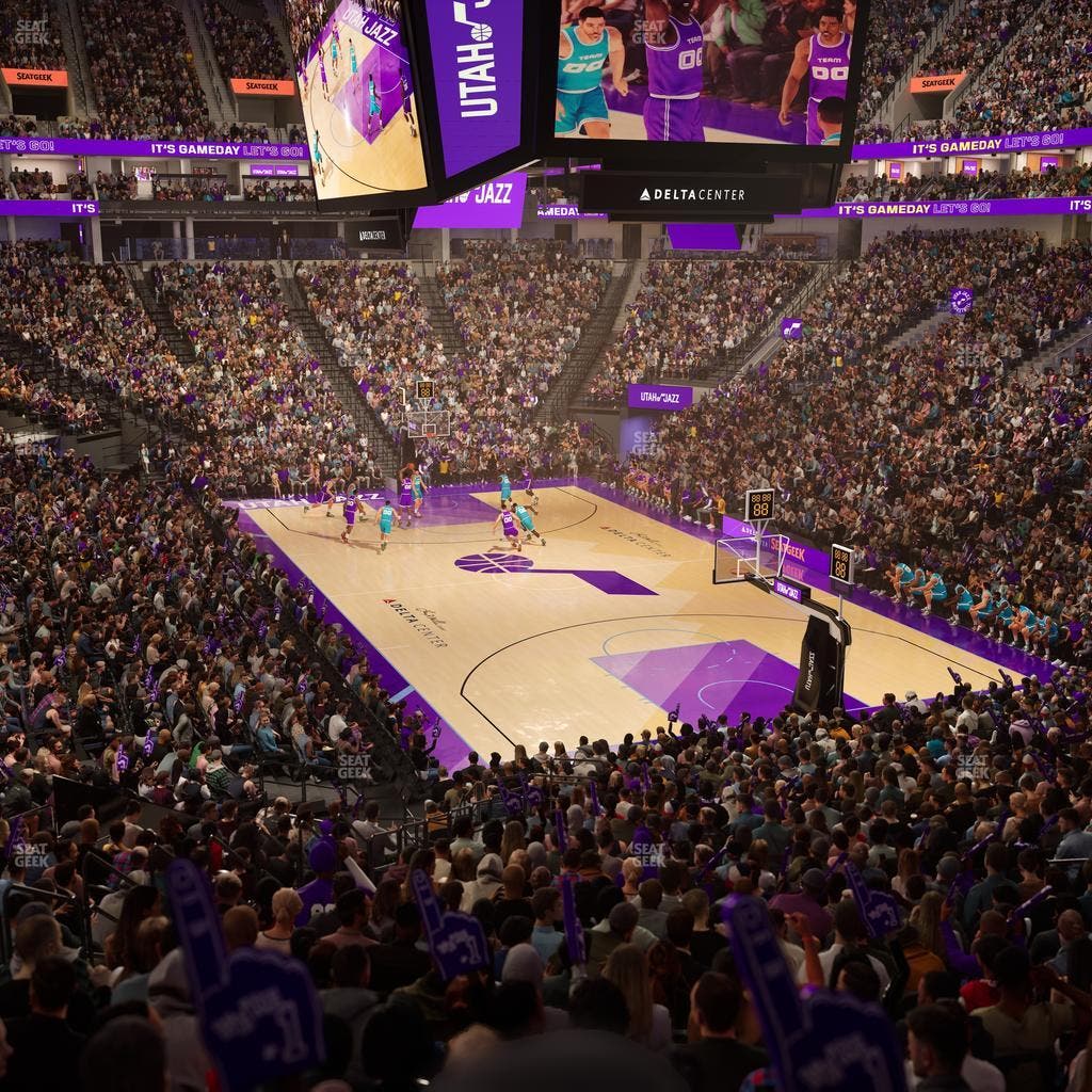 Delta Center - Section 14 Seat View