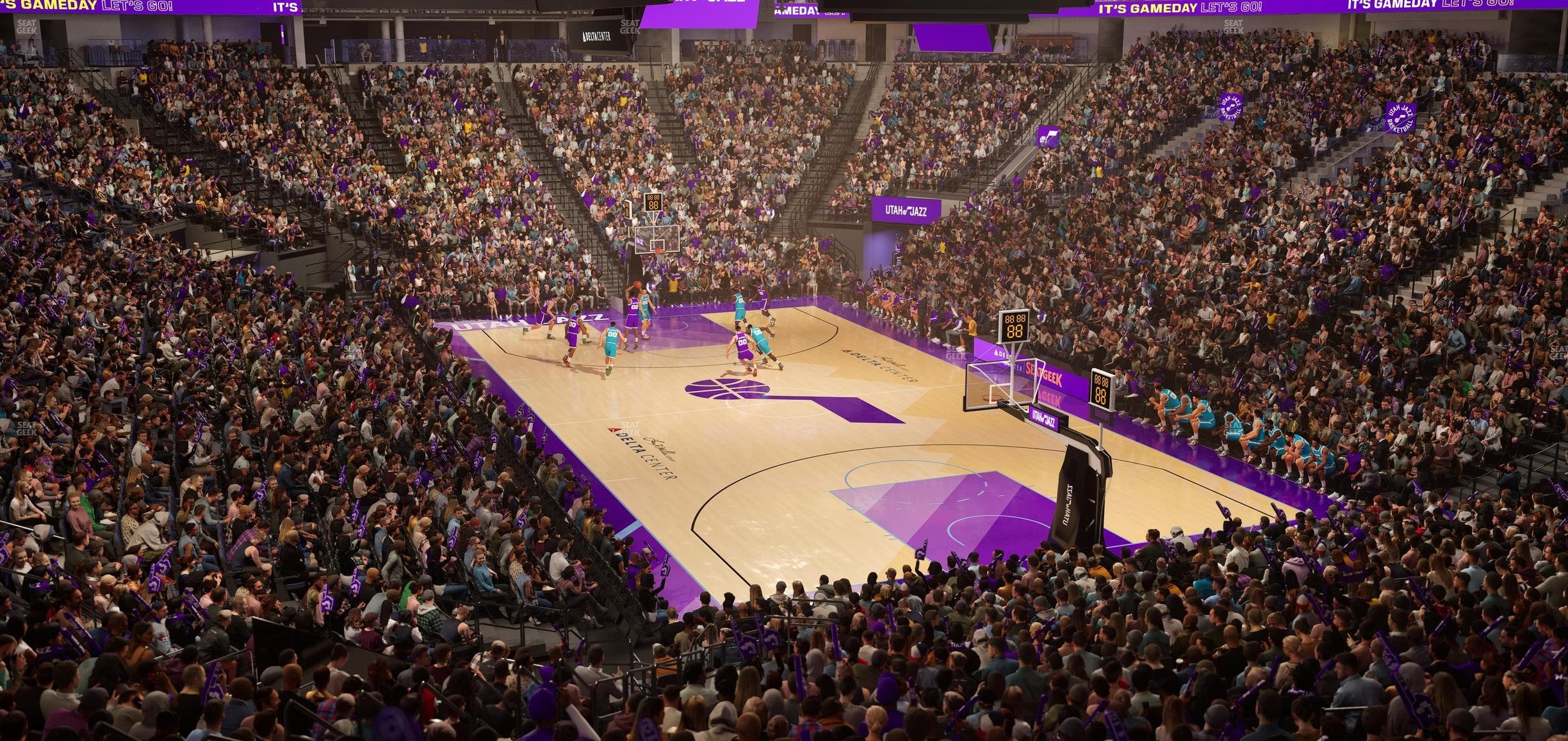 Delta Center - Section 14 Seat View
