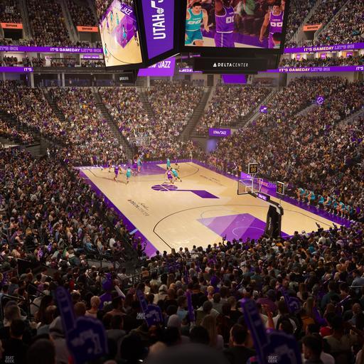 Delta Center - Section 14 Seat View