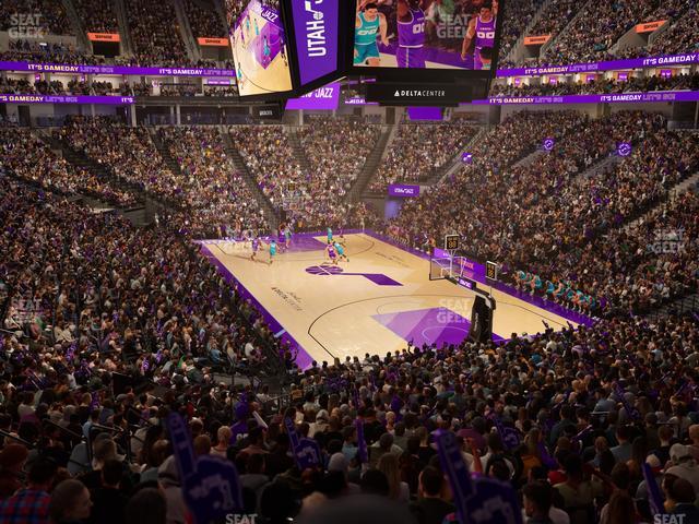 Delta Center - Section 14 Seat View Delta Center - Section 14 Seat View