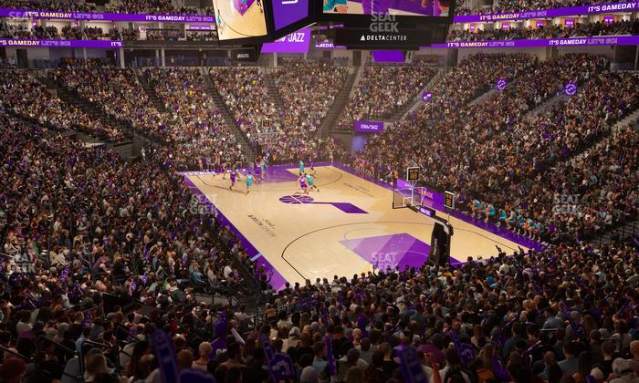 Delta Center - Section 14 Seat View