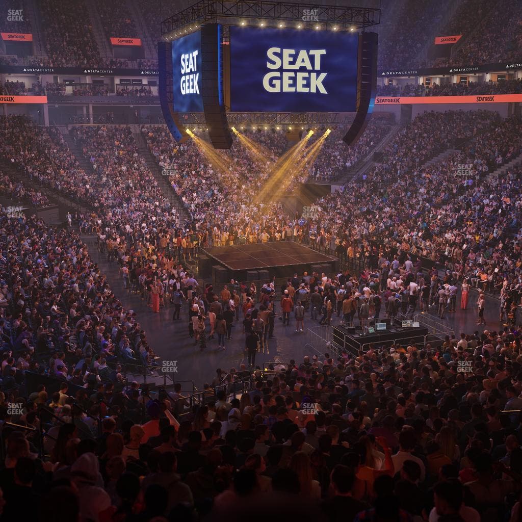 Delta Center - Section 14 Seat View