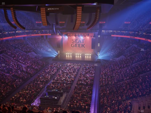 Delta Center - Section 140 Seat View