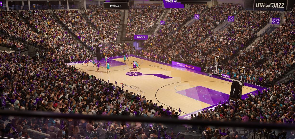 Delta Center - Section 15 Seat View