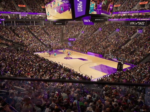 Delta Center - Section 15 Seat View Delta Center - Section 15 Seat View