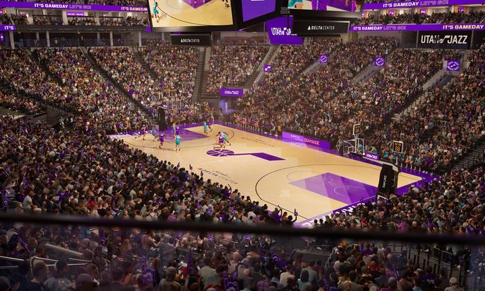 Delta Center - Section 15 Seat View