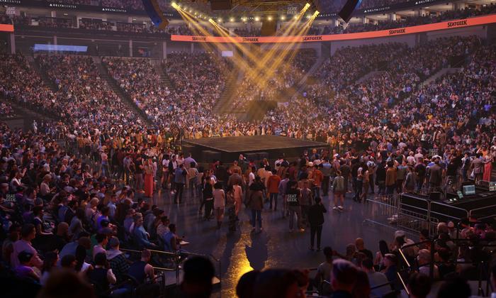Delta Center - Section 15 Seat View
