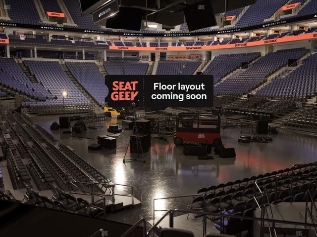 Delta Center - Section 15 Seat View