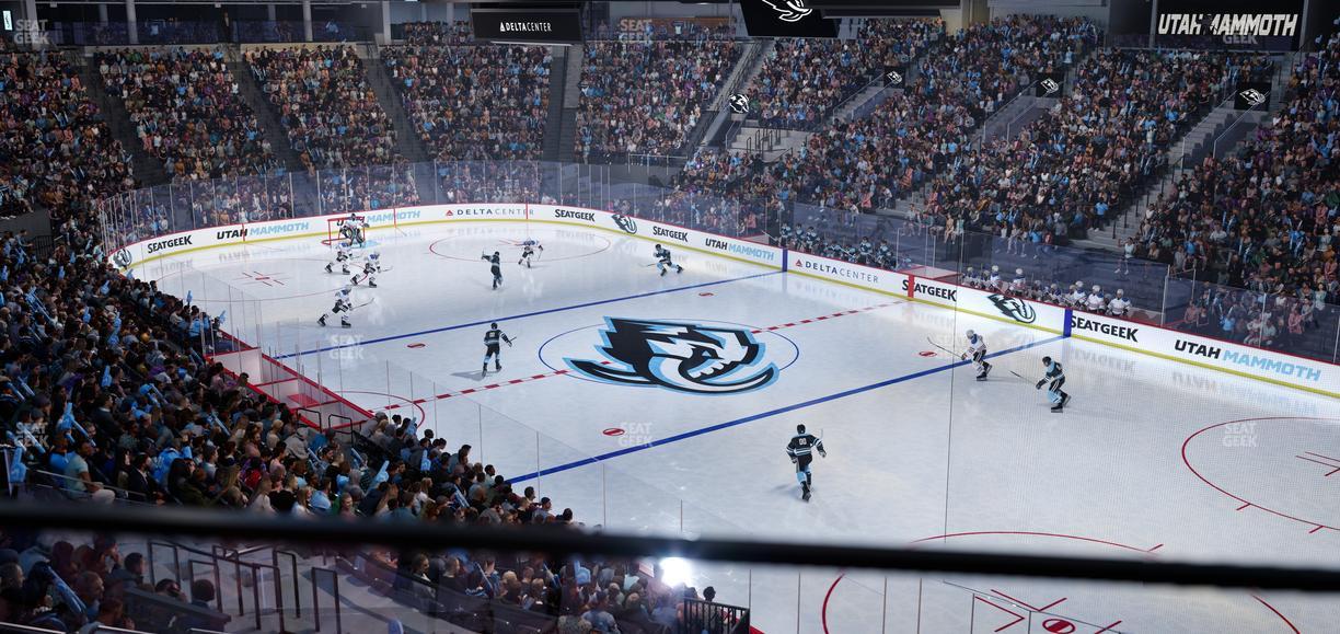 Delta Center - Section 15 Seat View