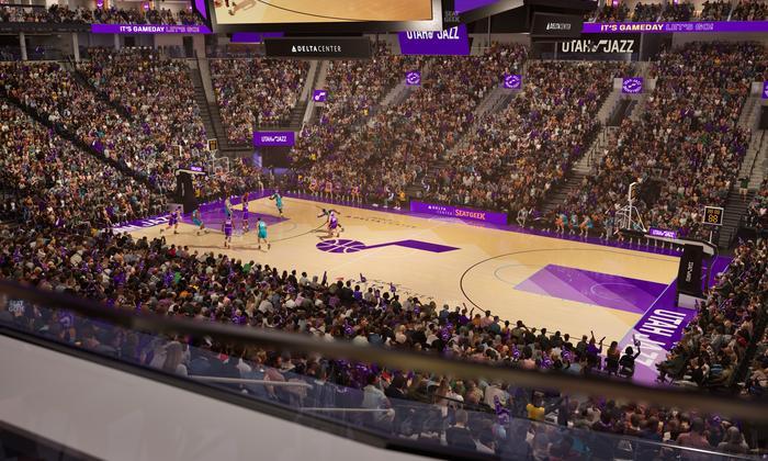 Delta Center - Section 16 Seat View