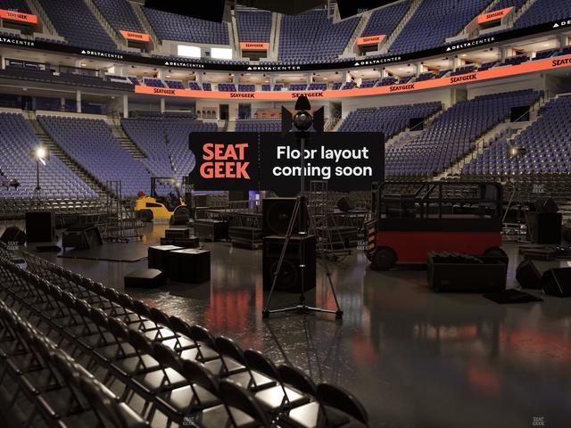 Delta Center - Section 16 Seat View