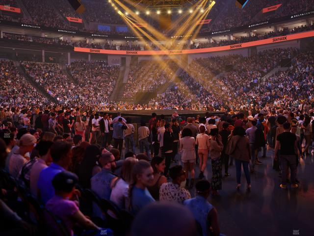 Delta Center - Section 16 Seat View