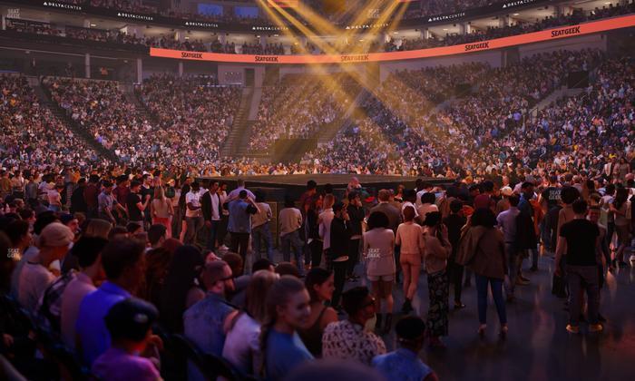 Delta Center - Section 16 Seat View