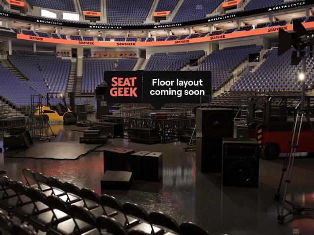 Delta Center - Section 17 Seat View