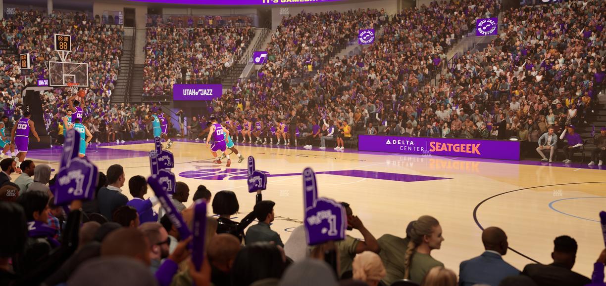 Delta Center - Section 17 Seat View