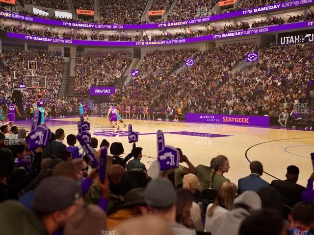 Delta Center - Section 17 Seat View