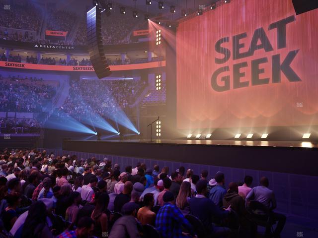 Delta Center - Section 17 Seat View