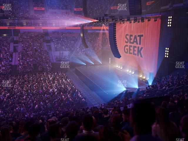 Delta Center - Section 17 Seat View