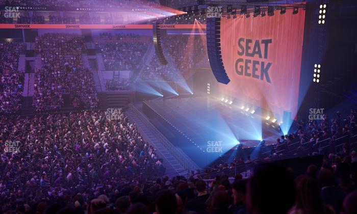 Delta Center - Section 17 Seat View