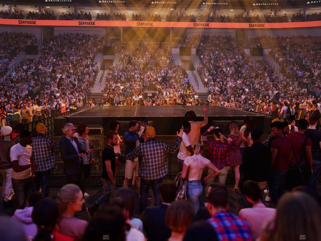 Delta Center - Section 18 Seat View