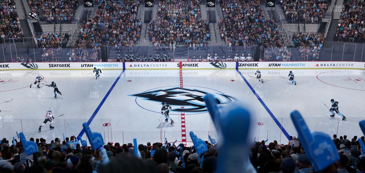 Delta Center - Section 18 Seat View