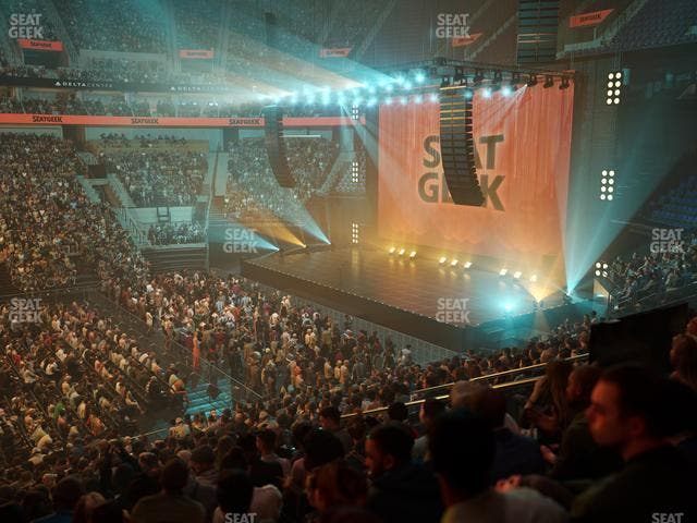 Delta Center - Section 18 Seat View