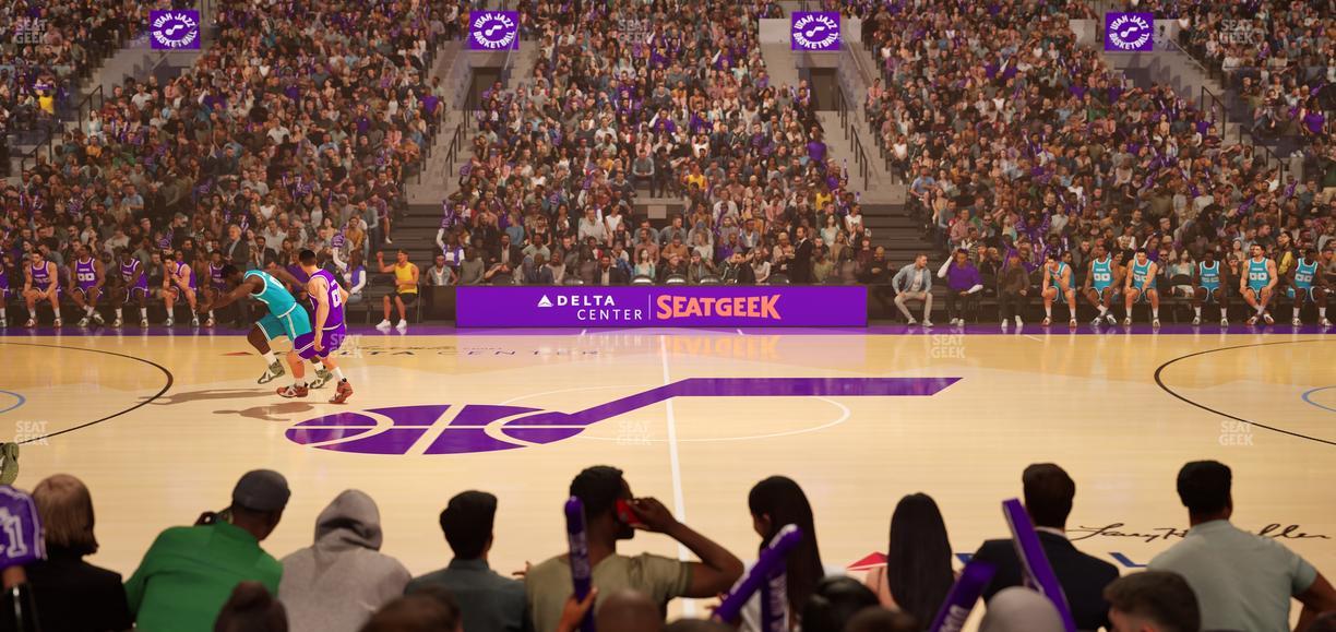 Delta Center - Section 18 Seat View