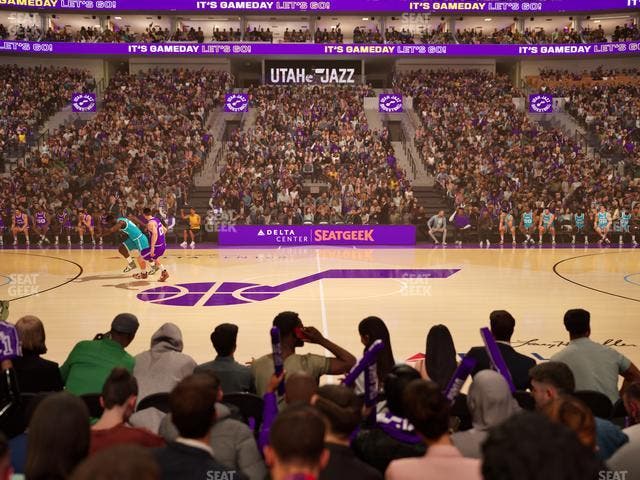 Delta Center - Section 18 Seat View