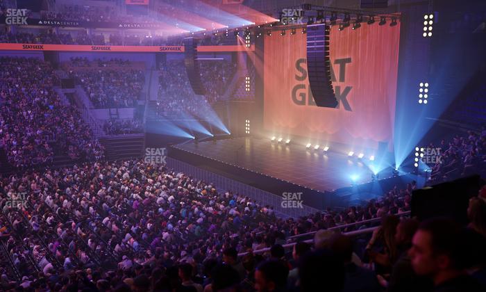 Delta Center - Section 18 Seat View