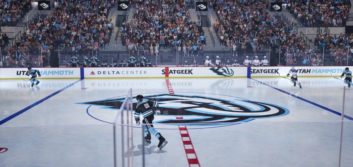 Delta Center - Section 18 Seat View