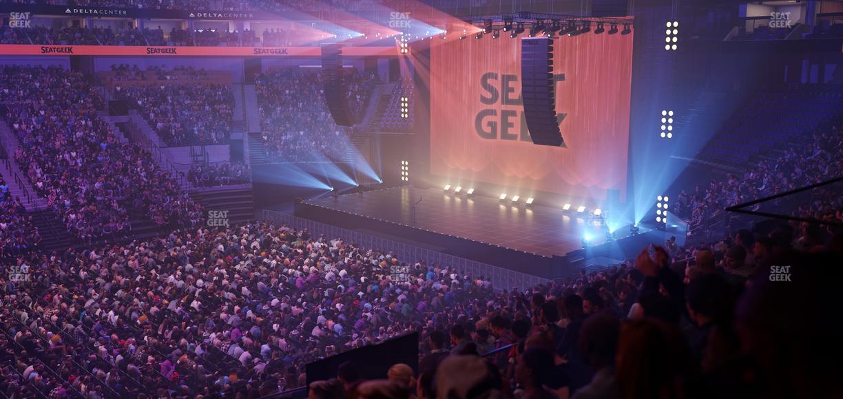Delta Center - Section 19 Seat View