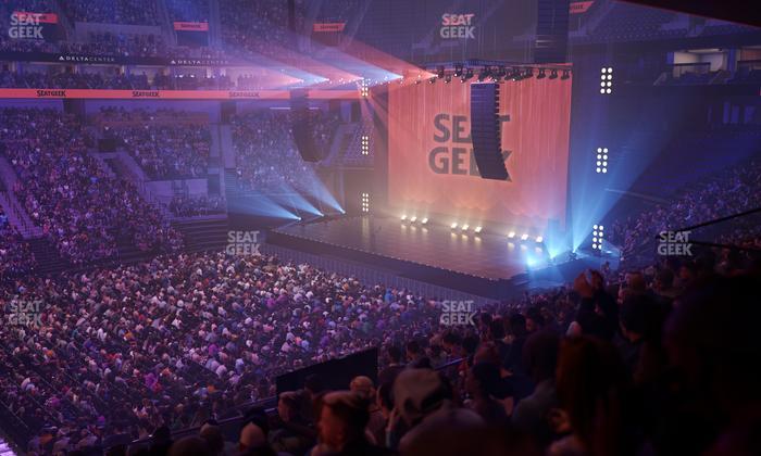 Delta Center - Section 19 Seat View