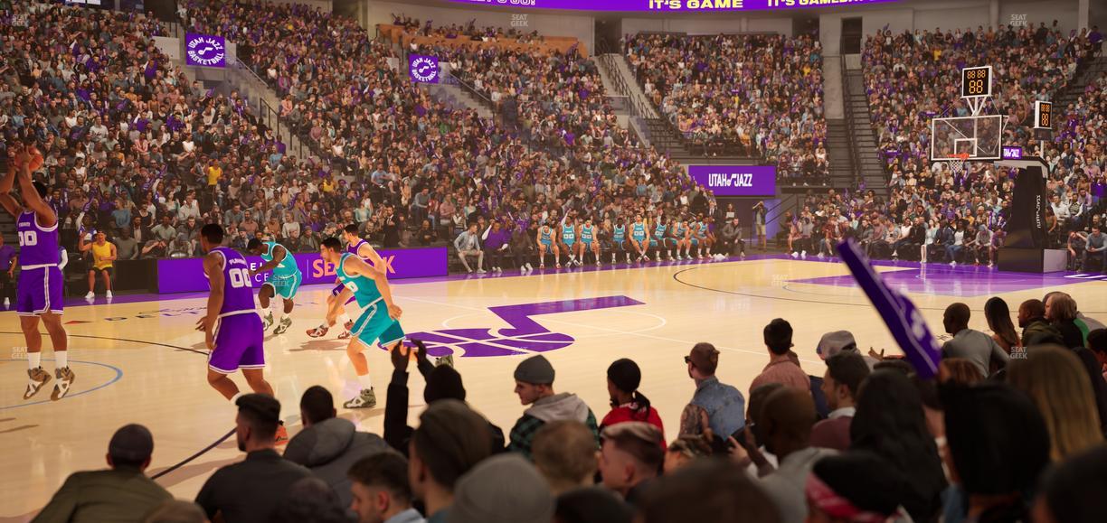 Delta Center - Section 19 Seat View