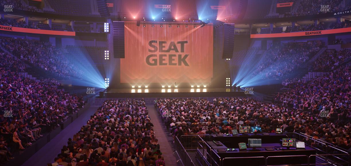 Delta Center - Section 2 Seat View