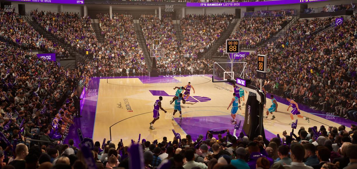 Delta Center - Section 2 Seat View