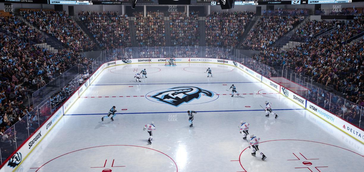 Delta Center - Section 2 Seat View