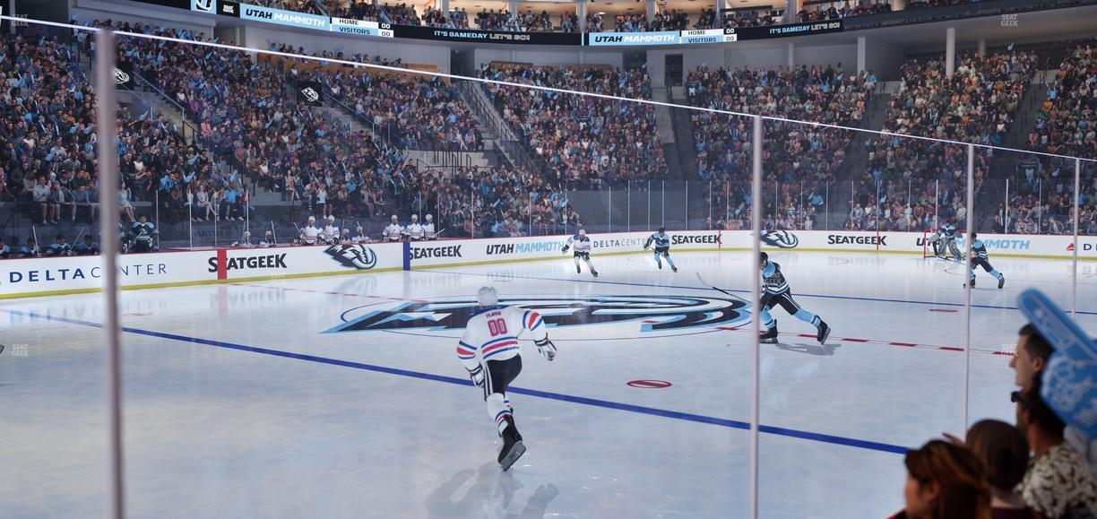 Delta Center - Section 20 Seat View