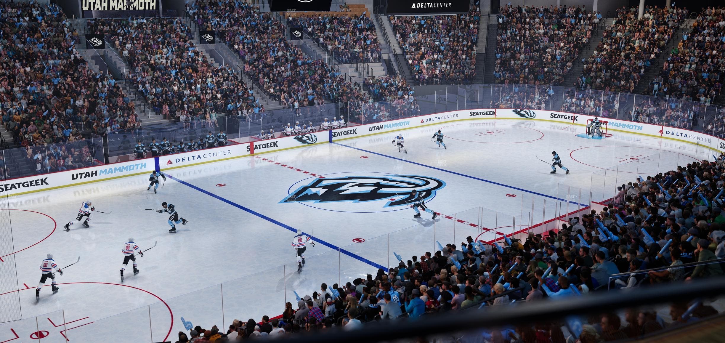 Delta Center - Section 20 Seat View