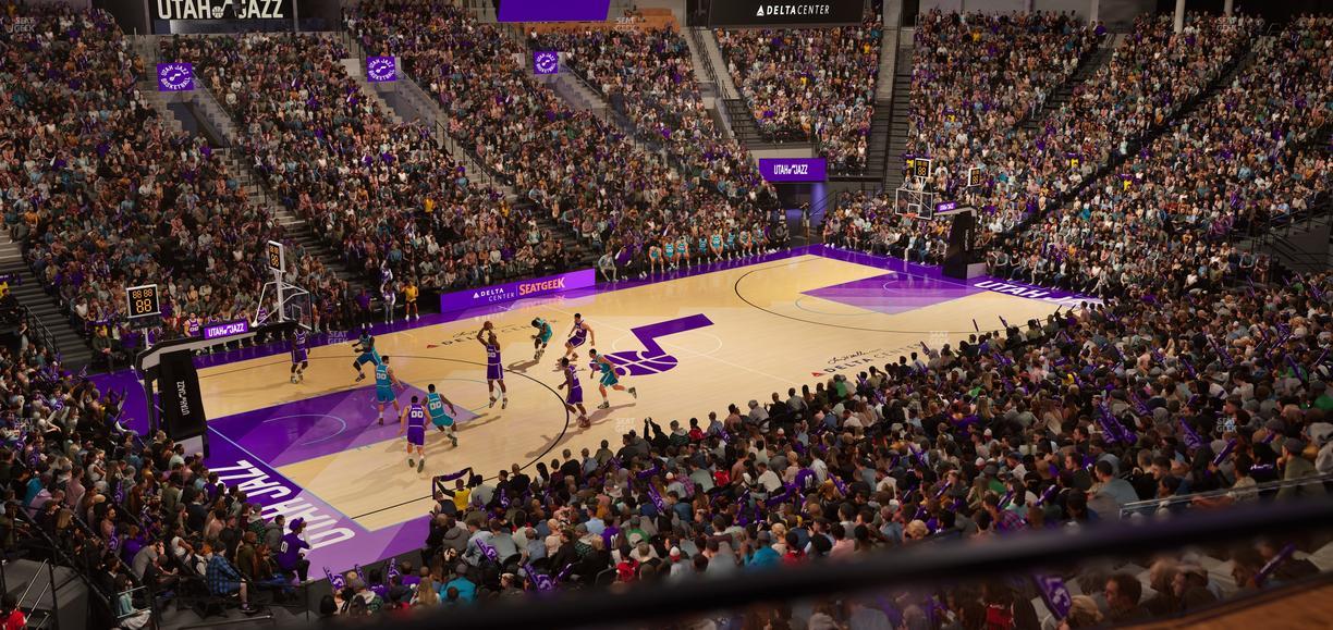 Delta Center - Section 20 Seat View