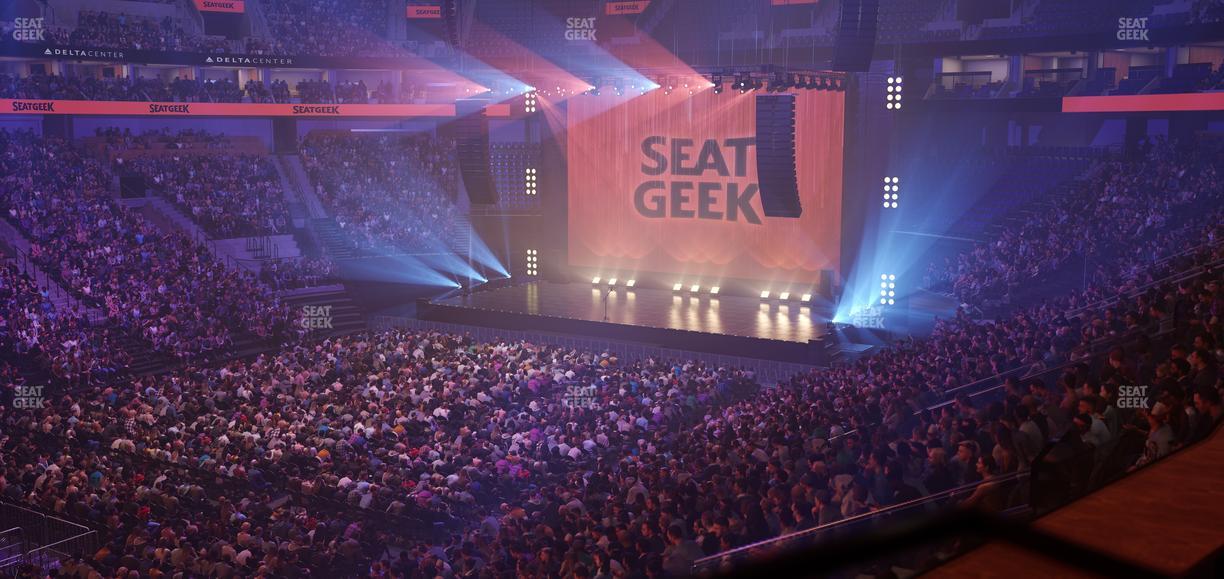 Delta Center - Section 20 Seat View