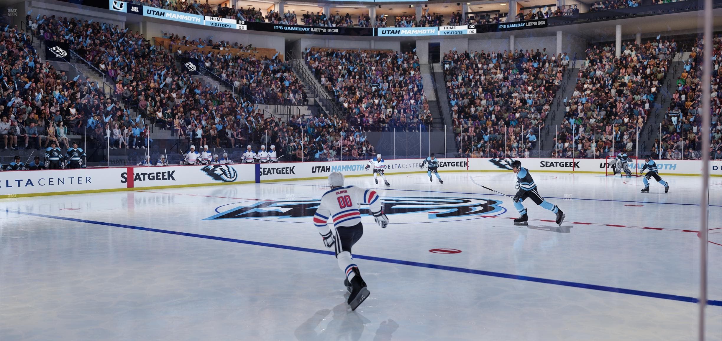 Delta Center - Section 20 Seat View