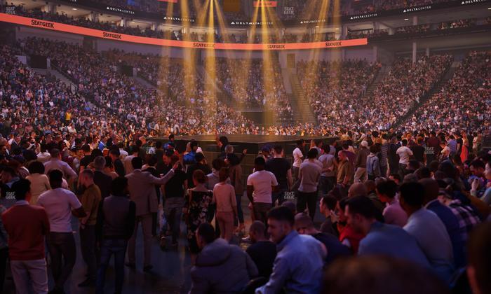 Delta Center - Section 20 Seat View