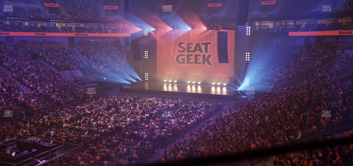 Delta Center - Section 21 Seat View